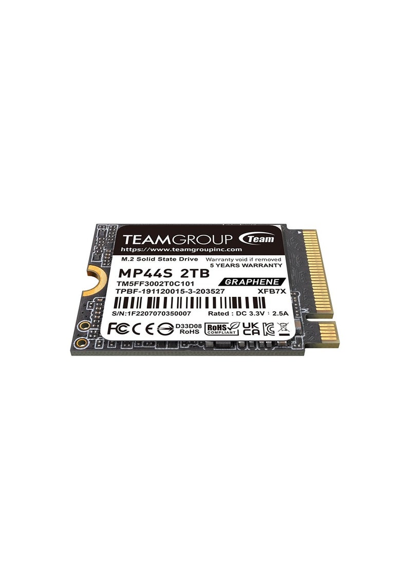 MP44S High Performance SSD 2TB SLC Cache Gen 4x4 M.2 2230 PCIe 4.0 NVMe, Compatible with Steam Deck, ASUS ROG Ally, Mini PCs (R/W Speed up to 5,000/3,500MB/s) TM5FF3002T0C101