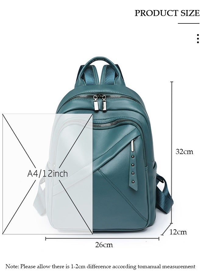 DUNISO Women's Backpack Fashionable Travel Backpack For Women Faux Leather School Backpack Anti Theft Double Shoulder Backpack For College Girls Students - Image 2