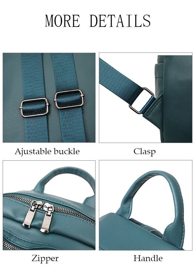 DUNISO Women's Backpack Fashionable Travel Backpack For Women Faux Leather School Backpack Anti Theft Double Shoulder Backpack For College Girls Students  - Image 5