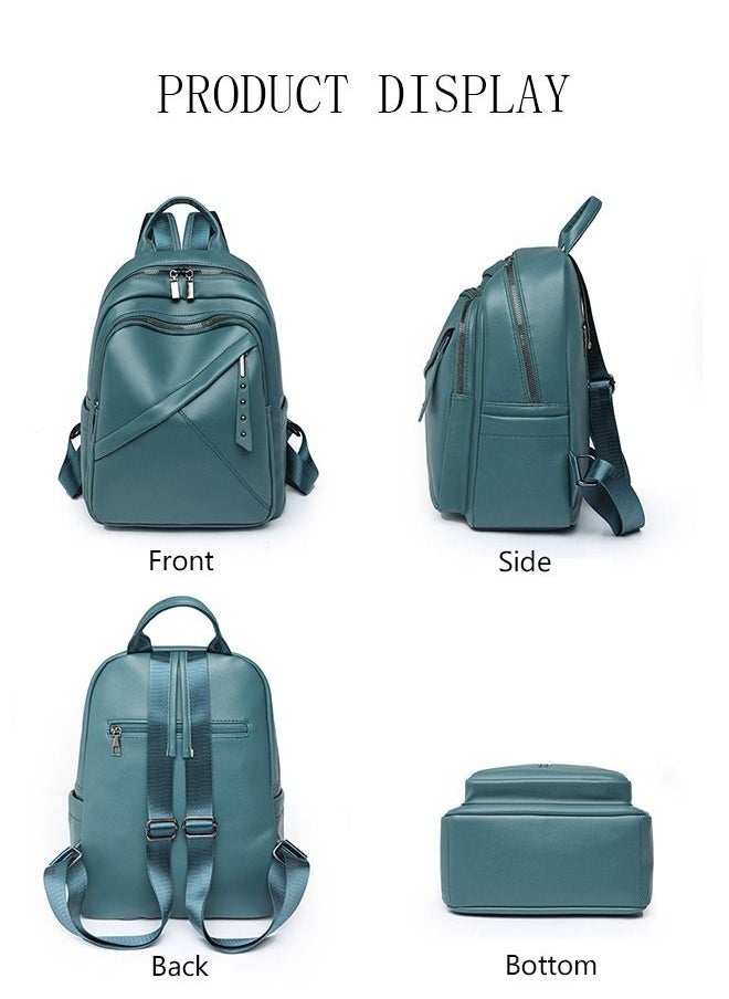 DUNISO Women's Backpack Fashionable Travel Backpack For Women Faux Leather School Backpack Anti Theft Double Shoulder Backpack For College Girls Students  - Image 2