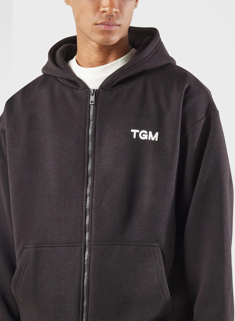 The Giving Movement Lounge Oversized Zip Hoodie