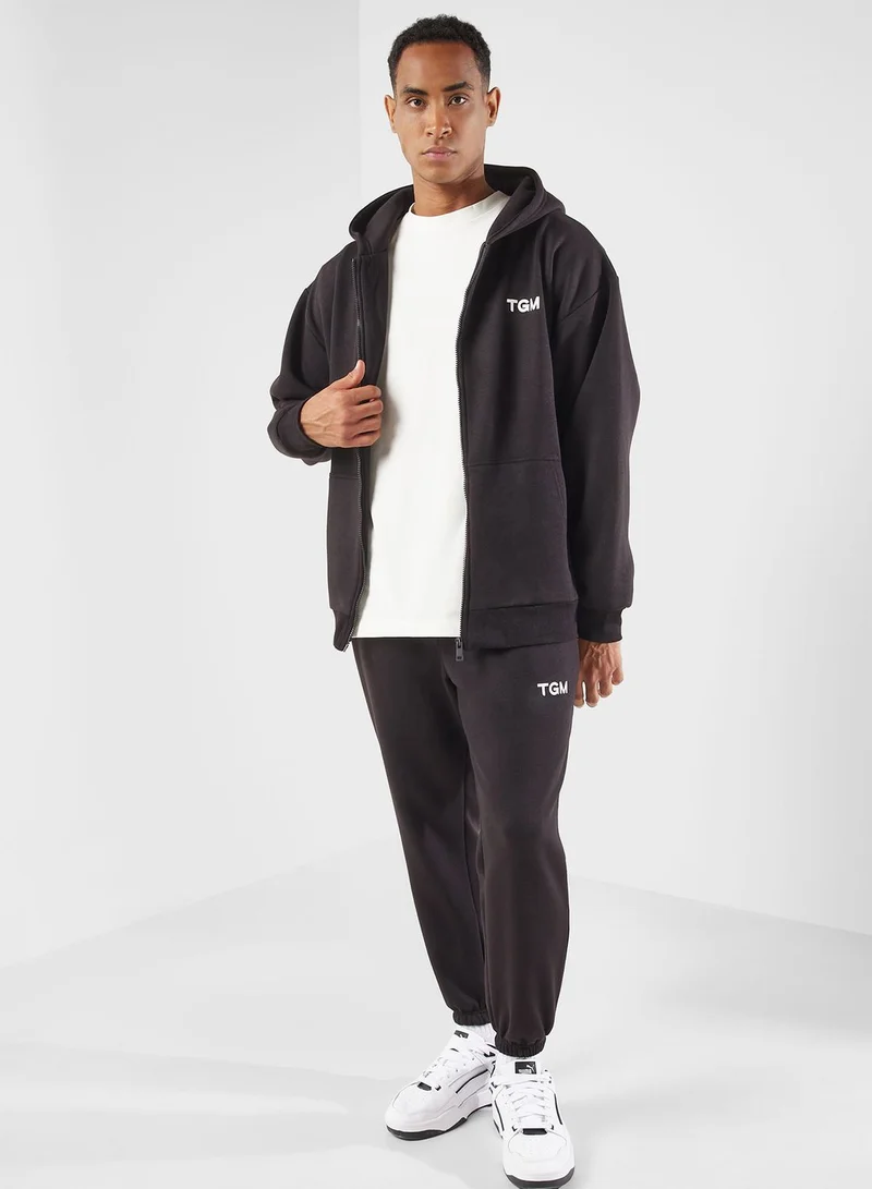 The Giving Movement Lounge Oversized Zip Hoodie