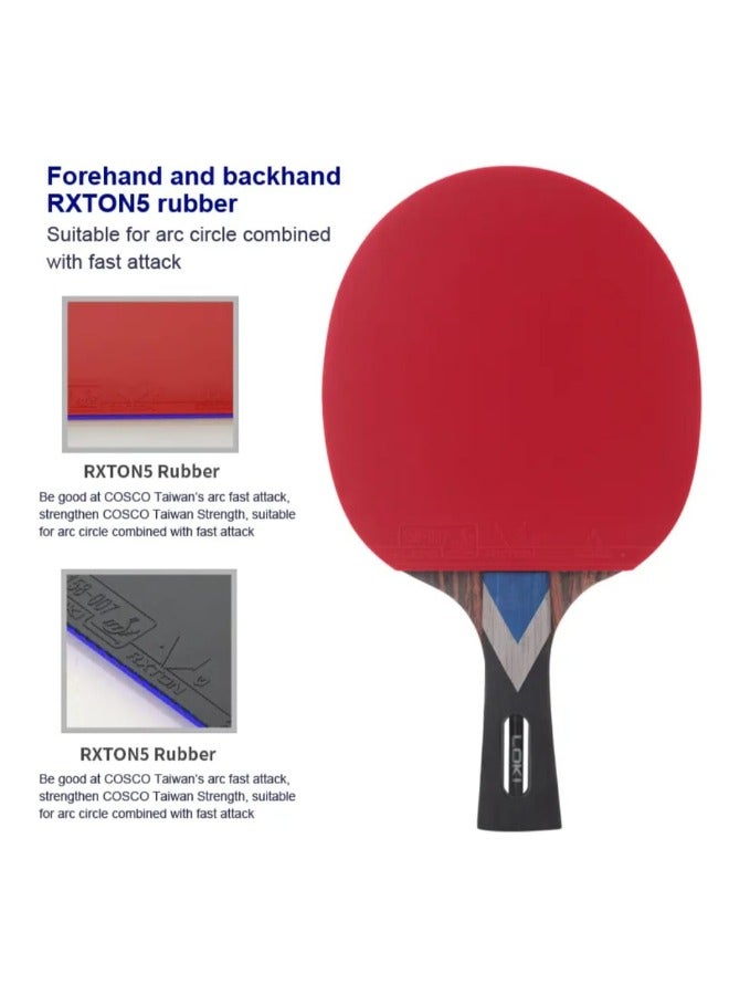 Generic LOKI Table Tennis Racket - Carbon - 7 Star - Professional Ping Pong Racket - Image 3