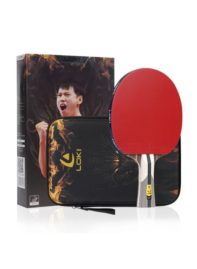 مضرب تنس طاولة لوكي - كربون - 7  نجوم - مضرب بينج بونج الاحترافي - Image 1