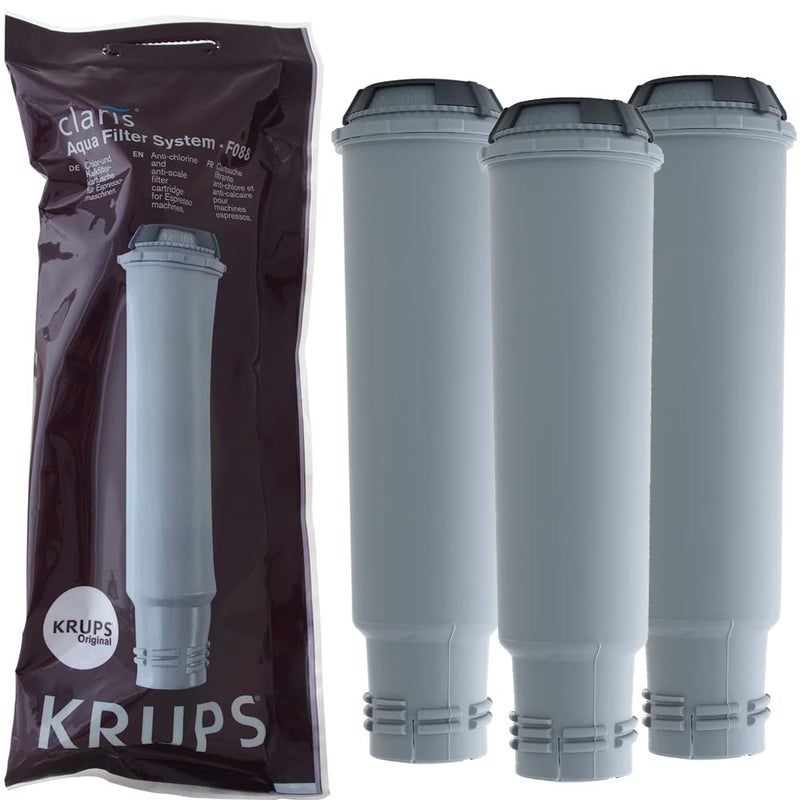 Krups KRUPS F088 Aqua Filter System Water Filtration Cartridge  3 Pack 