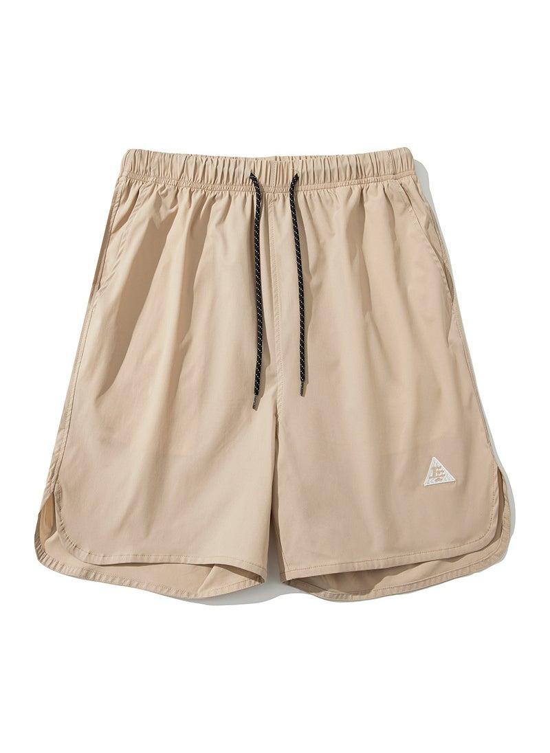 Generic Mens Bermuda Shorts Arc Hem Split Summer Workwear Grey  - Image 2