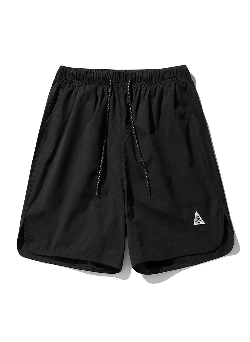 Generic Mens Bermuda Shorts Arc Hem Split Summer Workwear Grey  - Image 4