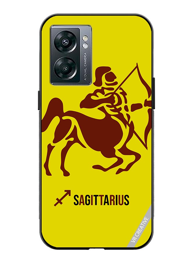 VR CREATIVE Protective Case Cover For Oppo A57 5G Sagittarius Silhouette Zodiac Signs Design Multicolour - Image 1
