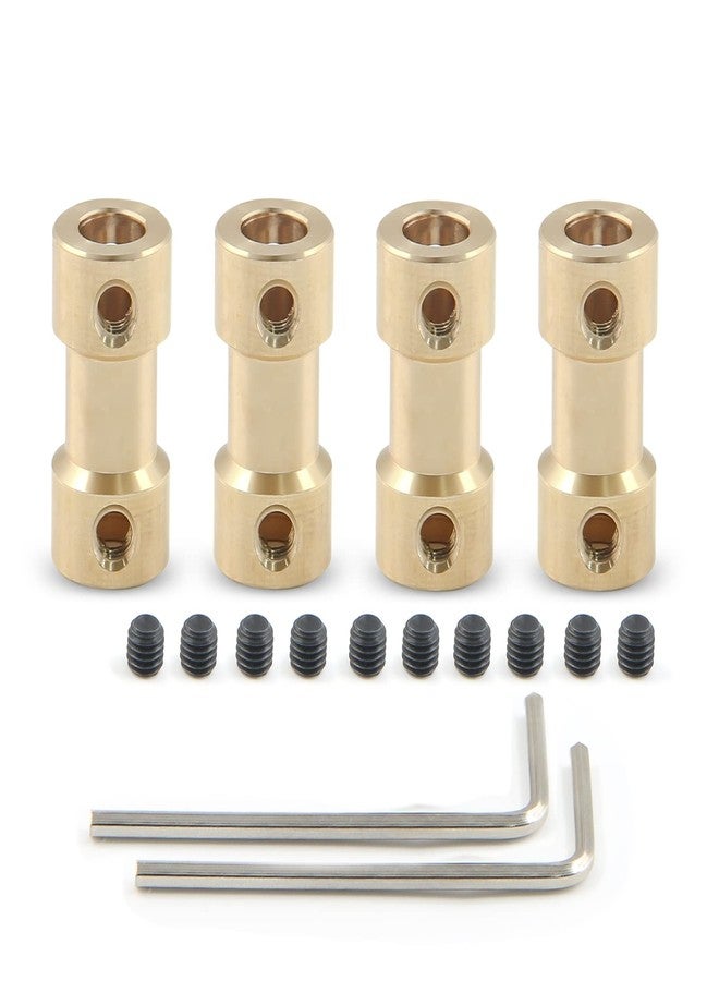 Cionyce 4 PCS Flexible Shaft Coupler 2-3mm Motor Transmission Brass Couplers for RC Airplane,Boat,Robot with Screws - Image 2