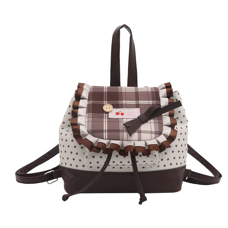 Large Capacity Cute Bow School Backpack for Women - Image 1