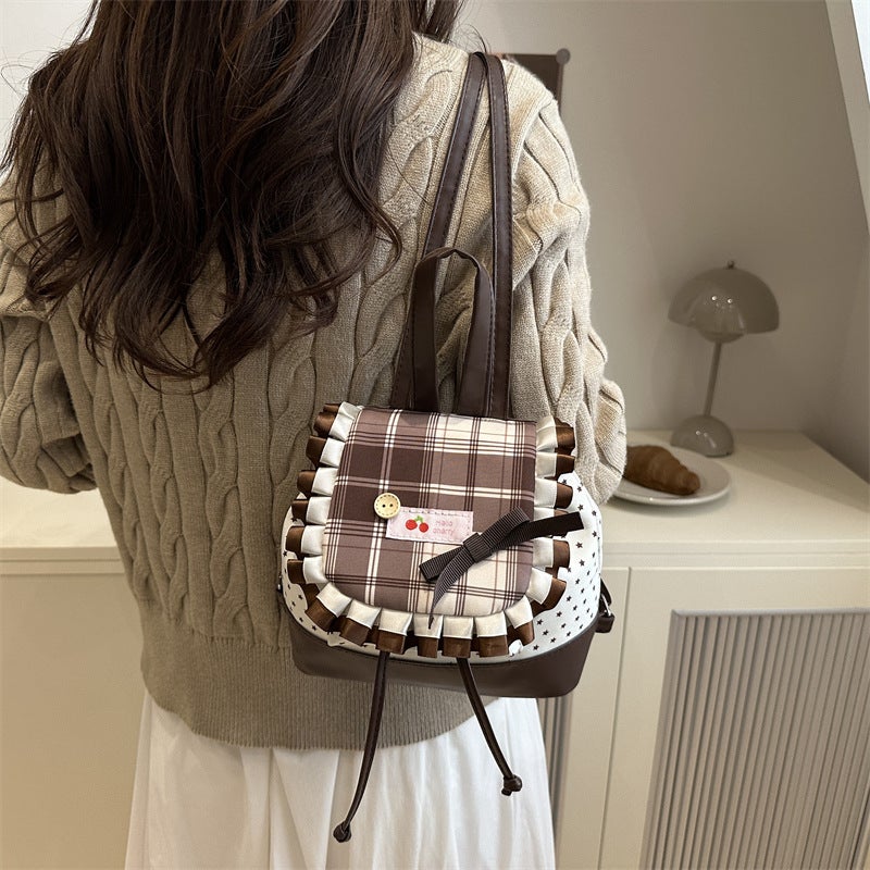 Large Capacity Cute Bow School Backpack for Women - Image 3