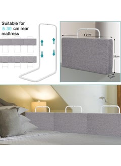CityRiya-Long Toddler Bed Rails for Crib, Bed Rail Guard for Toddlers, Baby Crib Guard Bumper, Kids Adjustable Fall Protection Guardrails, Safety Bed Fence Protector Rail, Kids Safe Bed Side Rail for Queen, King Beds (0.5M)  - Image 4
