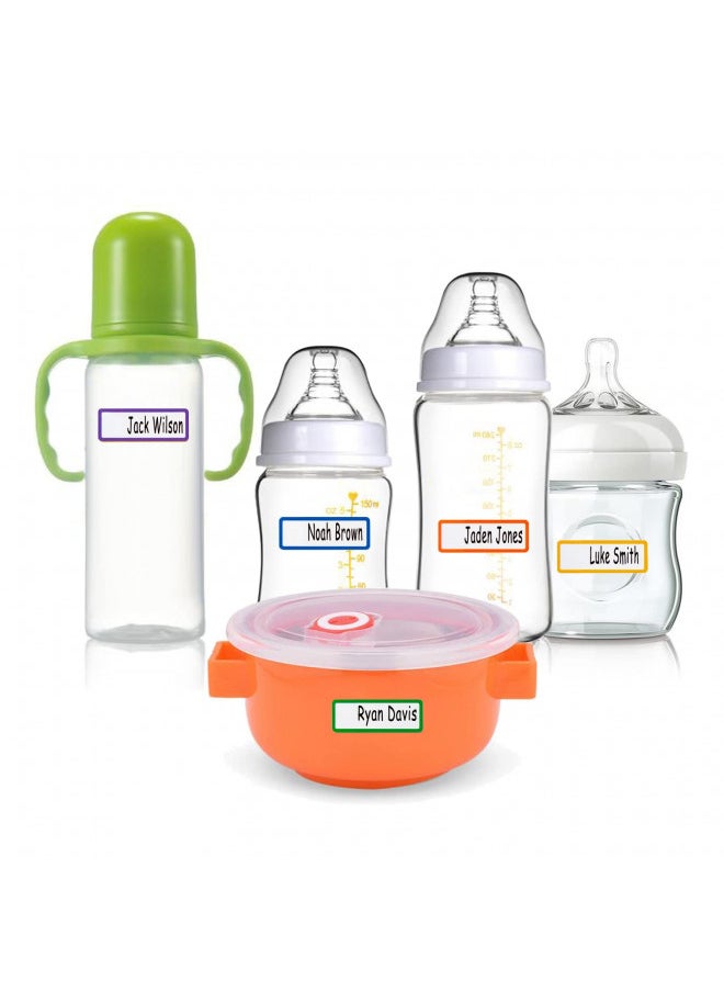 Coowayze Waterproof Baby Bottle Labels for Daycare Supplies Self-laminating, Dishwasher Safe, 108 PCS Toddler Daycare Labels, School Name Labels Stickers for Kids Stuff, Kids Name Tags for Plastic Water Bottle  - Image 4