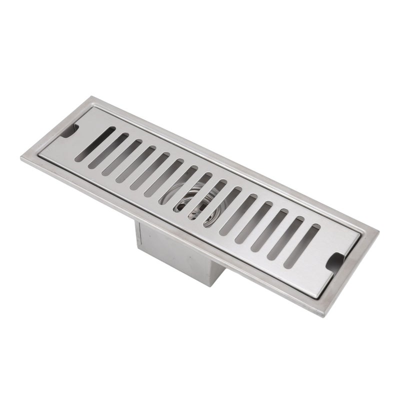 12 Inch Linear Shower Drain Rectangular Shower Floor Drain Channel Quick Drainage with Anti Odor Check Valve for Bathroom Kitchen - Image 3