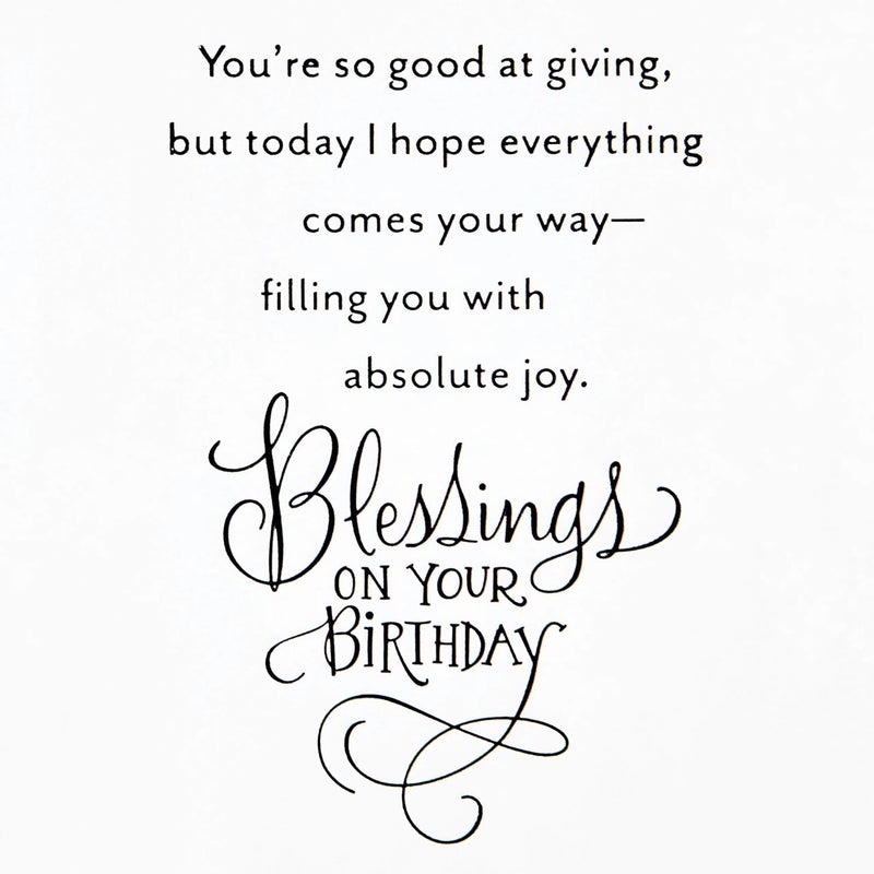 Hallmark DaySpring Religious Birthday Card - Blessings On Your Birthday - Image 3