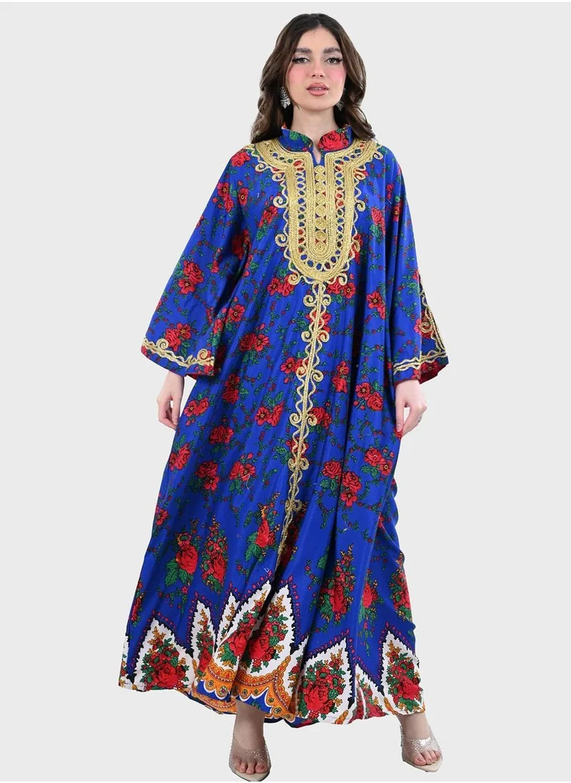 توب تاتو Flute Sleeve Tiered Jalabiya