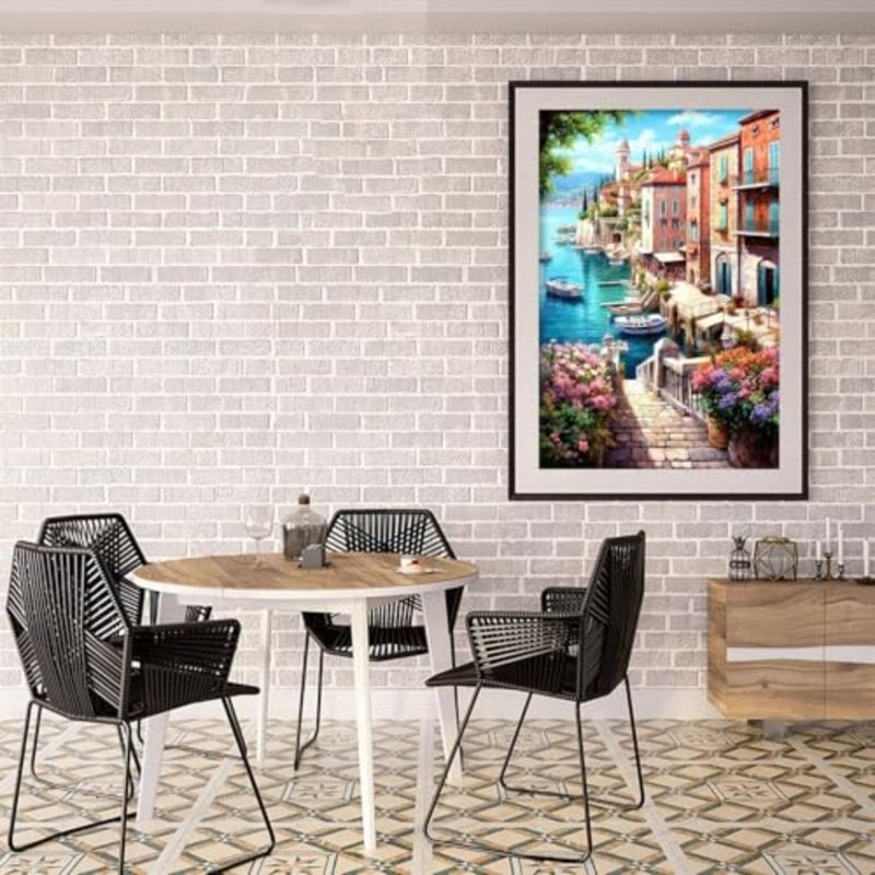 Diamond Painting Kits for Adults for Beginners- 12x16 inch Coastal City DIY 5D Diamond Art Kits, Full Drill Diamond Dots Paintings with Diamonds Gem Arts Crafts for Home Wall Decor, Gifts - Image 2