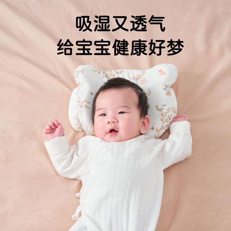 Memory Foam Baby Shaping Pillow – Oval Cartoon Design for Newborns 0-1 Years - Image 3