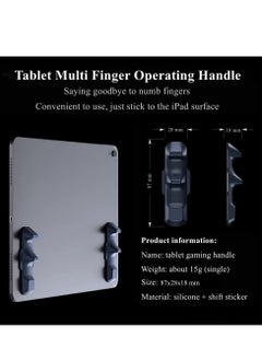 KASTWAVE Gaming Handle for iPad - Multi-Finger Operation Silicone Gamepad Grip, Tablet Game Controller for PUBG, Knives Out, Rules of Survival  - Image 4