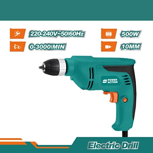 Suzec Power Action Electric Drill HD500A Input Power 500W Powerful Copper Motor - Image 2