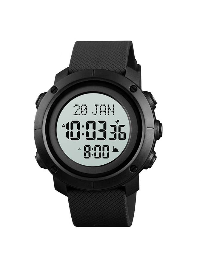 Men's 1728 Waterproof Stainless Steel Prayer Islamic Azan Watch - Image 1
