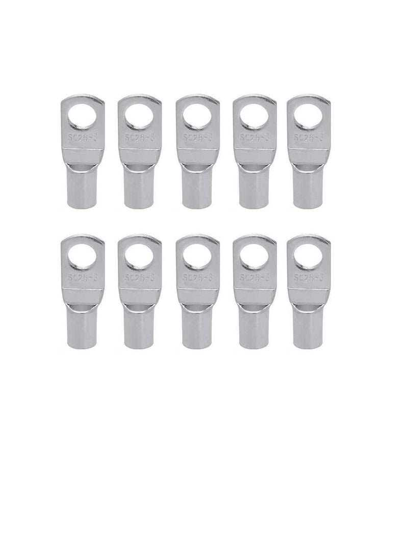 Copper Cable Lugs 10Pcs Set Wire Terminals Connector Cable lugs Ring Battery SC Terminals for Marine Solar Automotive Electric Home Applications etc. hole Size 10mm Cable Size 300mm  - Image 1