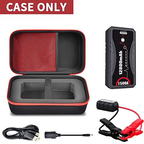 ANKHOH Carrying Case Compatible with NEXPOW Car Jump Starter, Fits for 1500A Peak 12800mAh Battery Starter Q10S/ T11F, Storage Box for Portable Car Battery Charger with Jumper Cables(Case Only) - Image 3