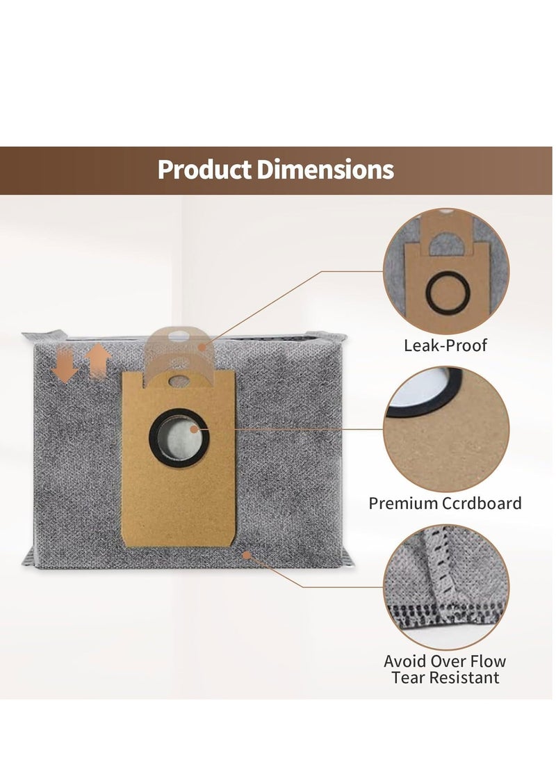 Generic - Replacement Dust Bags for Eufy Clean X8 Pro, Self-Empty Station Vacuum Bag, Auto-Empty Station, 4-Layer Vacuum Cleaner Automatic Airclean Dirt Disposal Bags Accessory Part (10 Packs) - Image 1