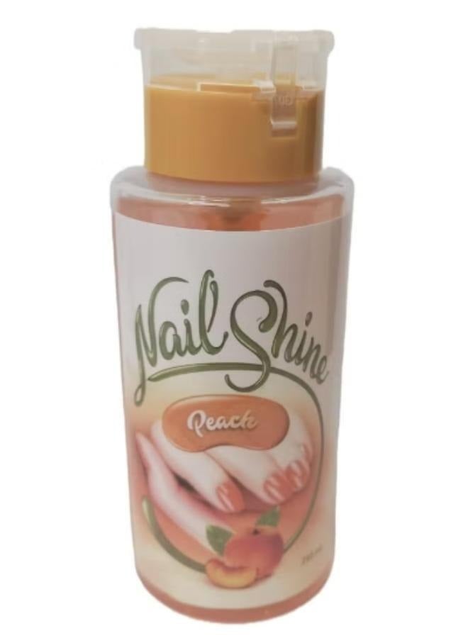 Nail Shine Peach Polish Remover 250 Ml - Image 1