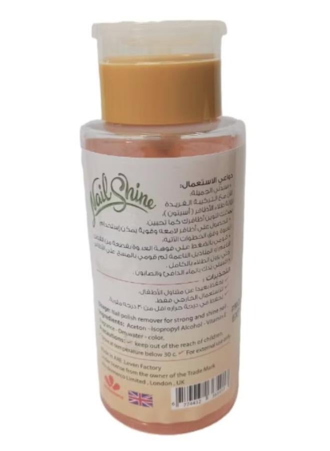 Nail Shine Peach Polish Remover 250 Ml - Image 2