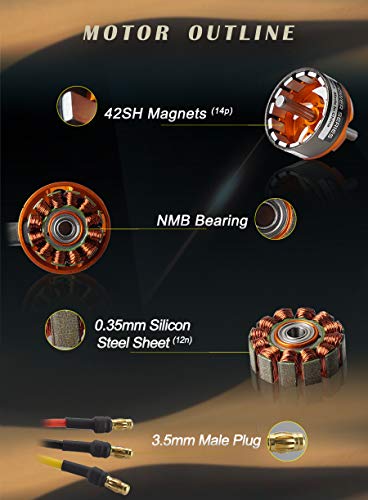 FLASH HOBBY D3536 Brushless Outrunner Motor 910KV RC Electric Fixed Wing Motor for Aircraft UAV Mini Multicopter RC Plane Helicopter Robotic Arm - Image 3