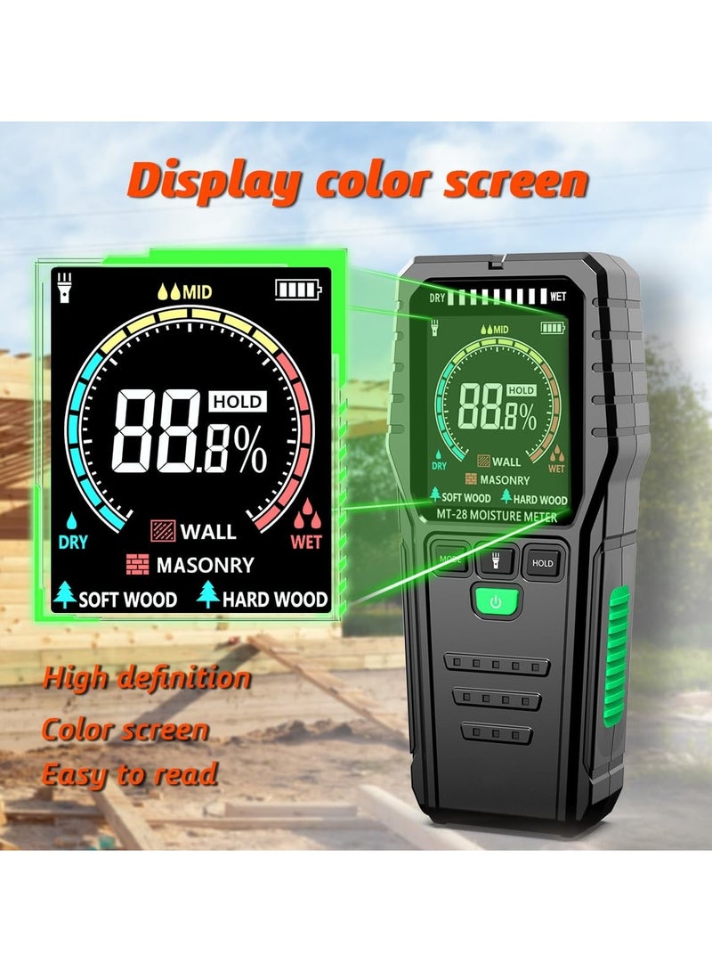 Zikra Moisture Meter Wall Moisture Meter for Walls Wood cm Meter Screed Moisture Meter Wall Concrete Plaster Building Materials Basement Walls - Image 2