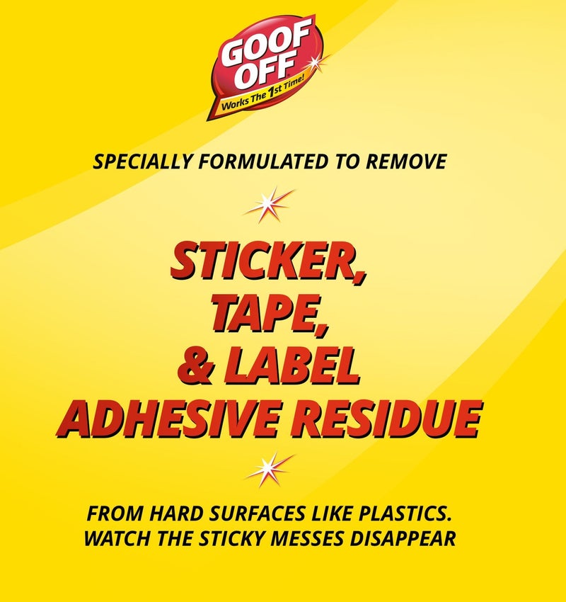 Goof Off Adhesive Gunk Remover Gel 473ml – Powerful Glue, Sticker & Residue Remover for Tape, Tar, Grease & Sticky Messes, Fast-Acting Surface Cleaner for Home, Office & Automotive Use - Image 3