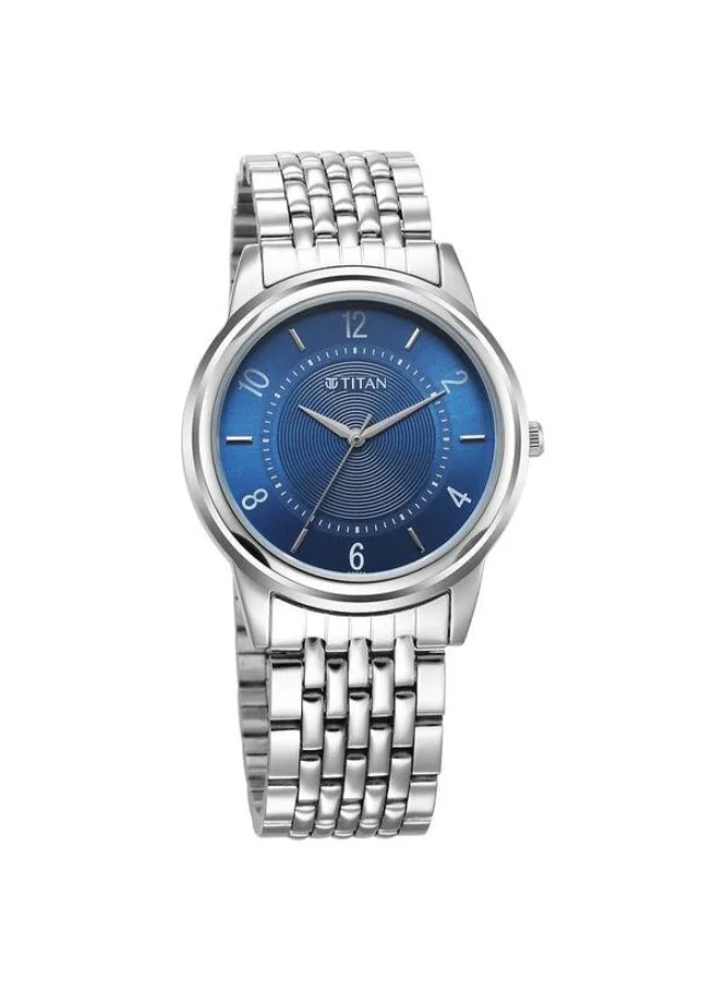 تيتان Karishma Zing Quartz Analog Blue Dial Silver Stainless Steel Strap Watch for Men - 1638SM02