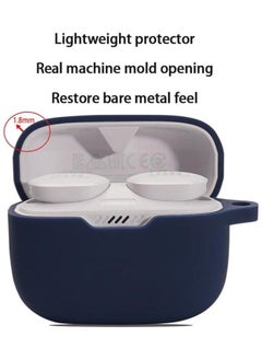 نيبمينينت حافظة متوافقة مع JBL Tune 230 NC TWS / T230NC - غطاء سيليكون لحمل سماعات الأذن - أسود  - Image 3