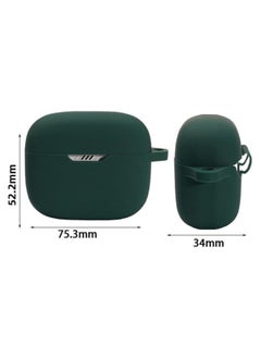 نيبمينينت حافظة متوافقة مع JBL Tune 230 NC TWS / T230NC - غطاء سيليكون لحمل سماعات الأذن - أسود  - Image 2