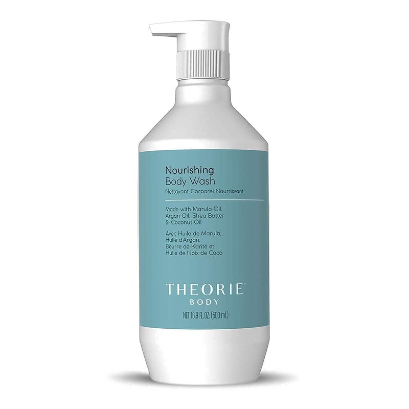 Theorie Premium Nourishing Body Wash  Made with Marula Oil Argan Oil Coconut Oil  Shea Butter  Featuring our Amber Rose Fragrance  Vegan  Suited for All Skin Types  Pump Bottle 500mL