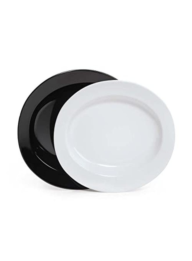 غت طبق بيضاوي كبير أبيض اللون، مقاس 18 × 13 بوصة، موديل ML-15-W - Image 4