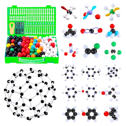 EXBEPE Chemistry Molecular Model Kit 452pc with C60,Educational Science Set Learning Chemistry Atoms,Bonds and Structures Teaching Aids School Supplies - Image 1
