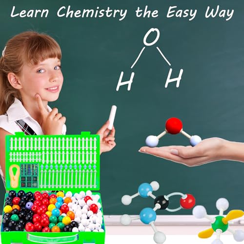 EXBEPE Chemistry Molecular Model Kit 452pc with C60,Educational Science Set Learning Chemistry Atoms,Bonds and Structures Teaching Aids School Supplies - Image 2