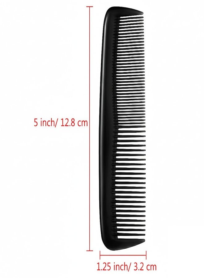 Bexter Pack of 6 Unbreakable Dual-Bristle Hair Combs, 5 Inch Assorted Colors - Strong Flexible Styling Comb Set for All Hair Types - Image 4