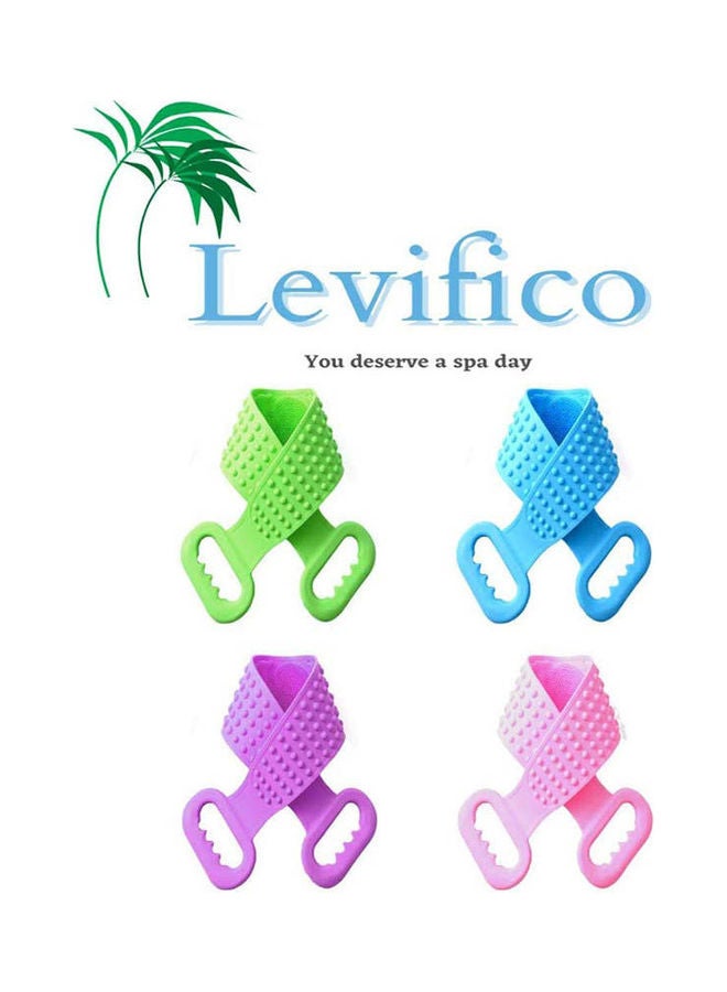 NIBEMINENT Levifico Silicone Back Scrubber For Shower Pink 23.5inch - Image 3