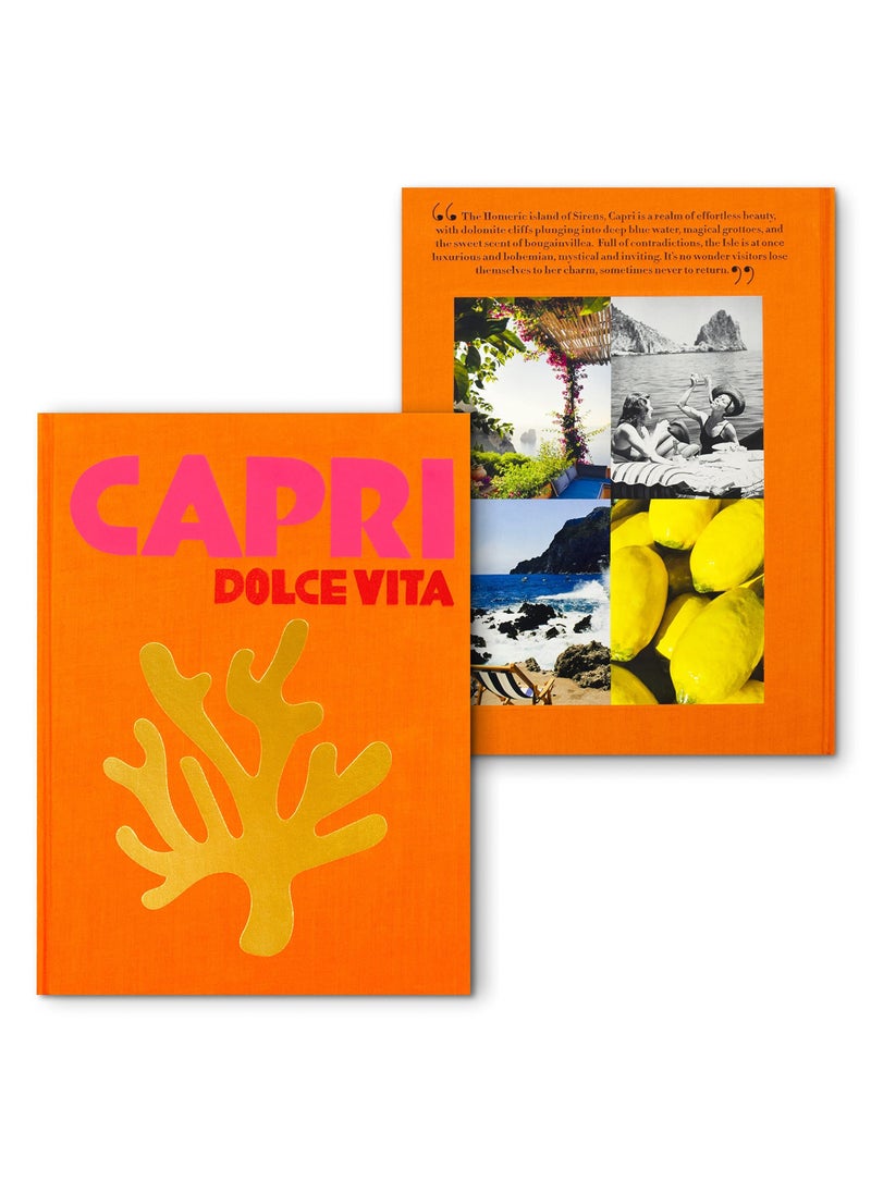 Generic Collapsible Bohemian Bliss: Capri Dolce Vita Hardcover Fake Book for Coffee Table Décor  - Image 1