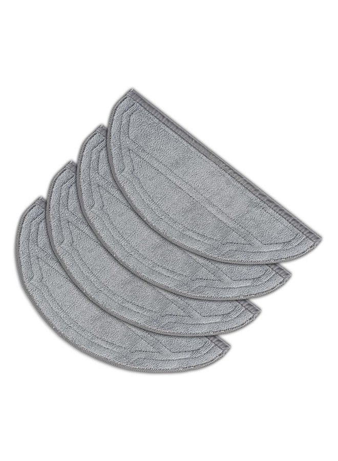 CHAIN PEAK (4 Pack) Q10S5, Q10S5+ Mop Pads Compatible with Roborock Q10 S5/ Q10 S5+ Robot Vacuum Cleaner, Washable Mop Cloth Accessories Kit, Q10S5/ Q10S5+ Mop Pad Refill, Replacement Parts - Image 1