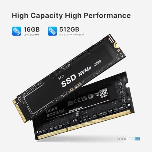 BOSGAME E3 Neo Mini PC, Intel N95 (up to 3.4GHz) 16GB DDR4 RAM 512GB SSD Mini Desktop Computer, Micro PC Support 4K Dual Display/WiFi 5/ BT5.0/ USB 3.2/2.5G LAN - Image 4