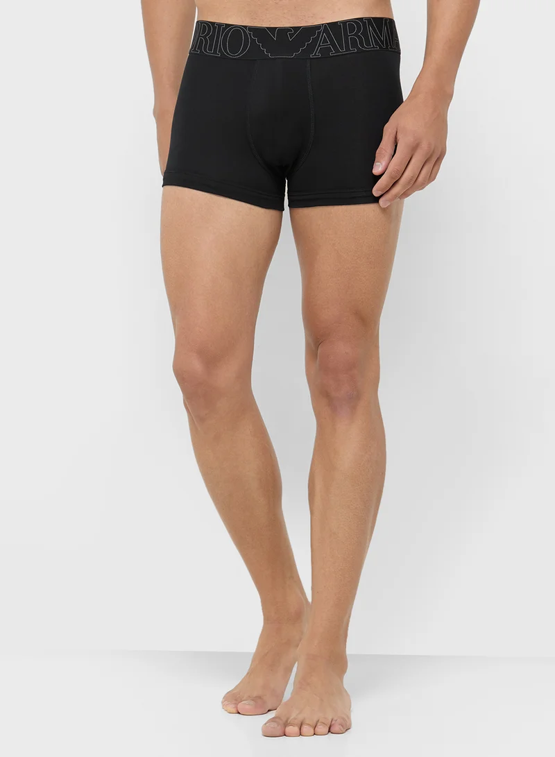 EMPORIO ARMANI Essential Crew Neck and Trunks Set