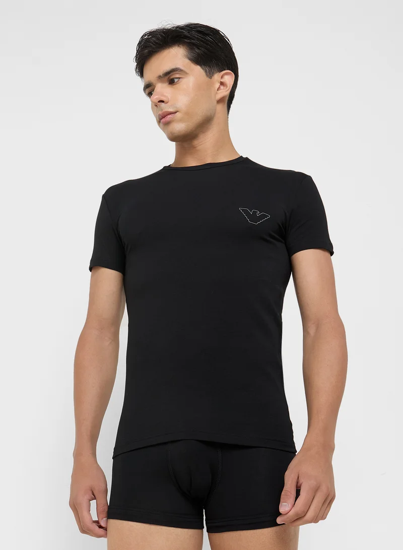 EMPORIO ARMANI Essential Crew Neck and Trunks Set