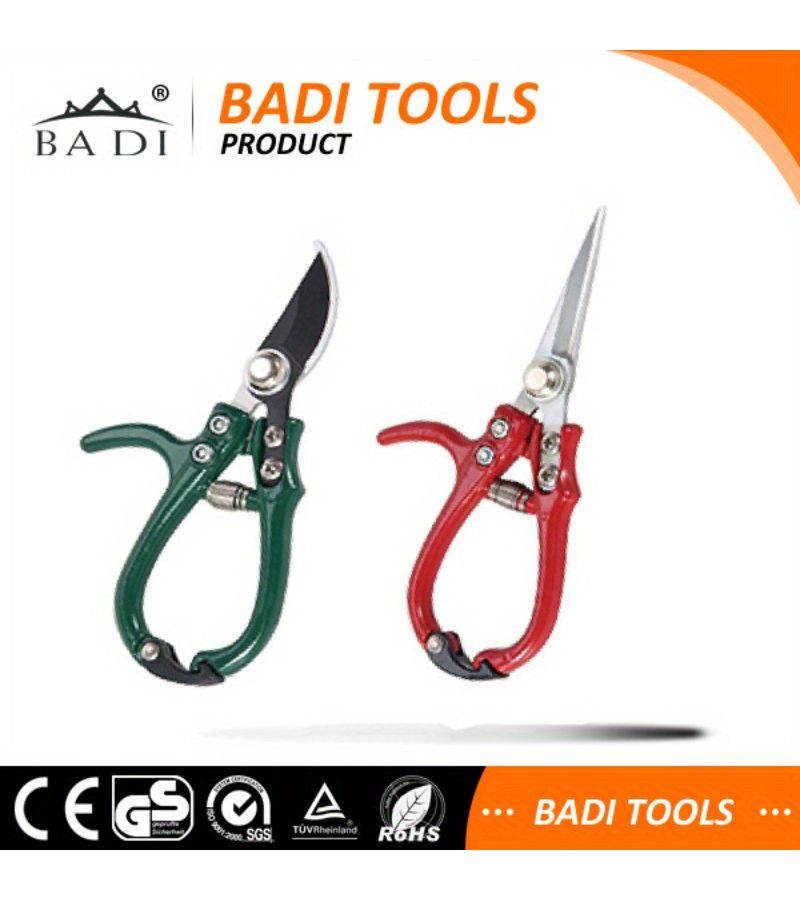 1 Piece Green Garden Pruning Scissors Household Labor Saving Flower Pruning Branch Cutting Tool - Image 2