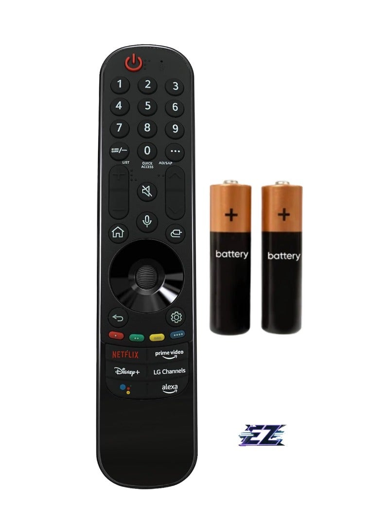 ELTRAZONE 2024 New Magic Remote AN-MR22GA Replacement for LG Smart TVs – Voice and Pointer Function, Compatible with 2021, 2022, 2023 LG UHD, OLED, QNED, NanoCell Models (MR22GA) – Easy Control, Battery Included - Image 1
