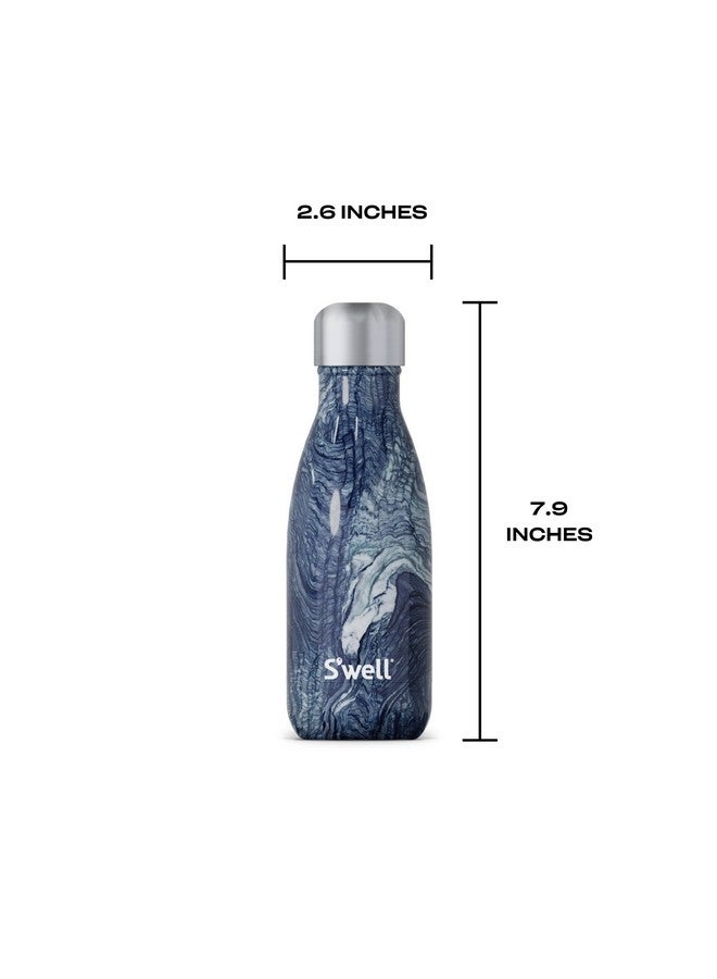 S'well S'well Stainless Steel Water Bottle, 9oz, Azurite Marble, Triple Layered Vacuum Insulated Containers Keeps Drinks Cold for 24 Hours and Hot for 12, BPA Free, Perfect for On the Go - Image 4